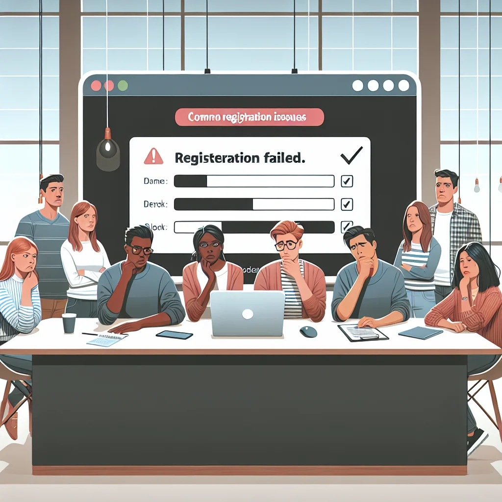 Image illustrating common registration issues